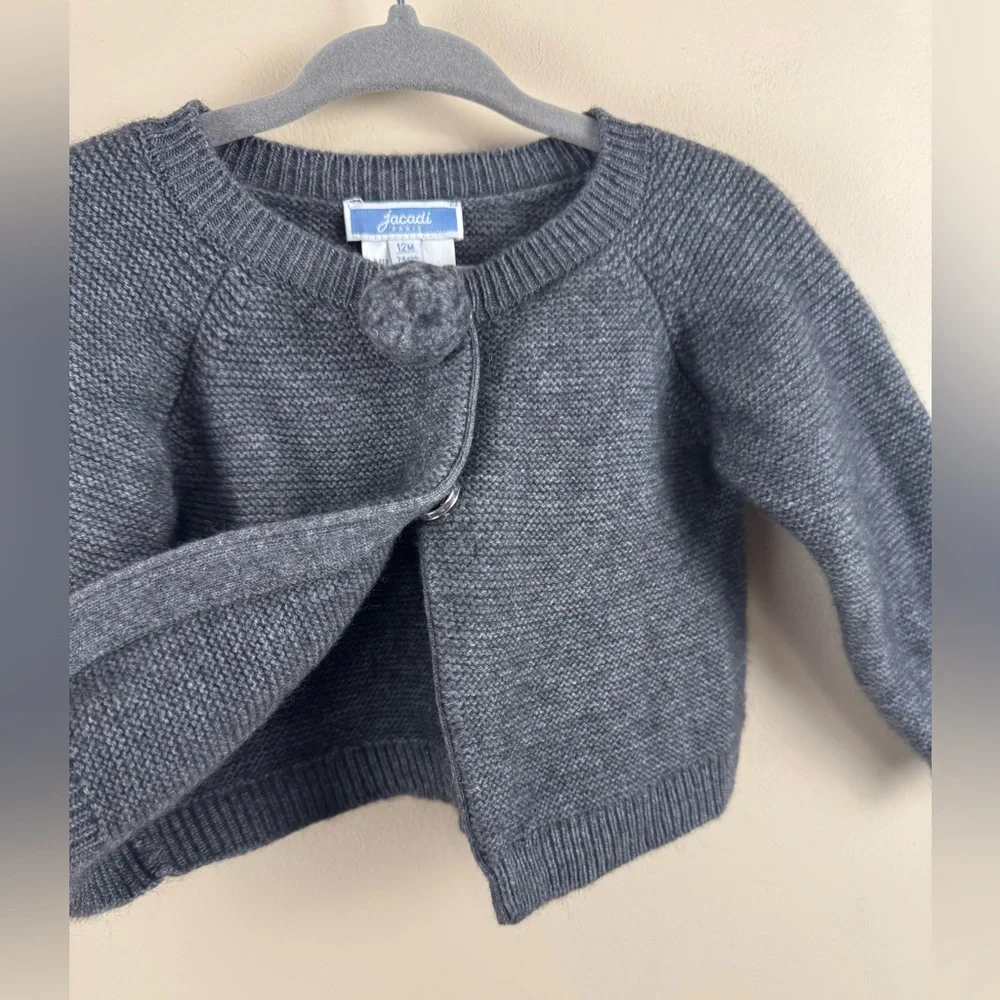 Jacadi Paris infant Wool Blend Cardigan - Picture 2 of 3